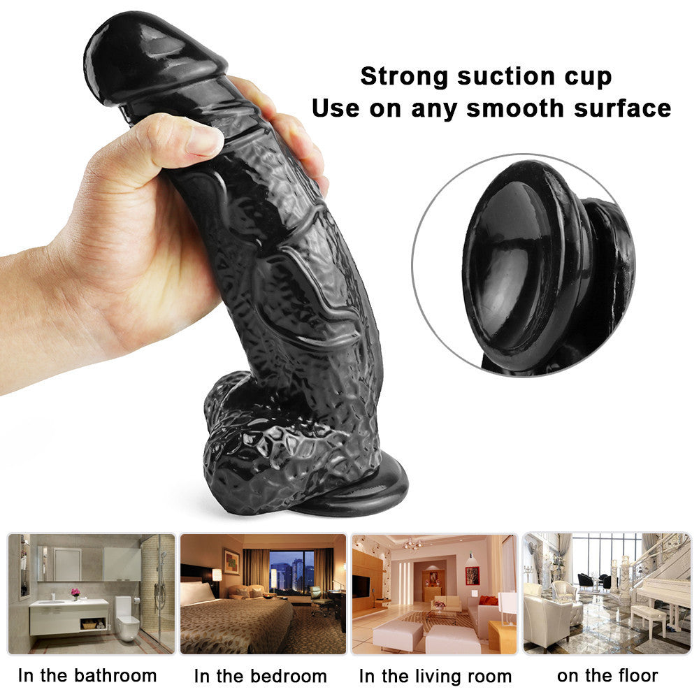 Massive Black Dildo 11 Inch Realistic Cock