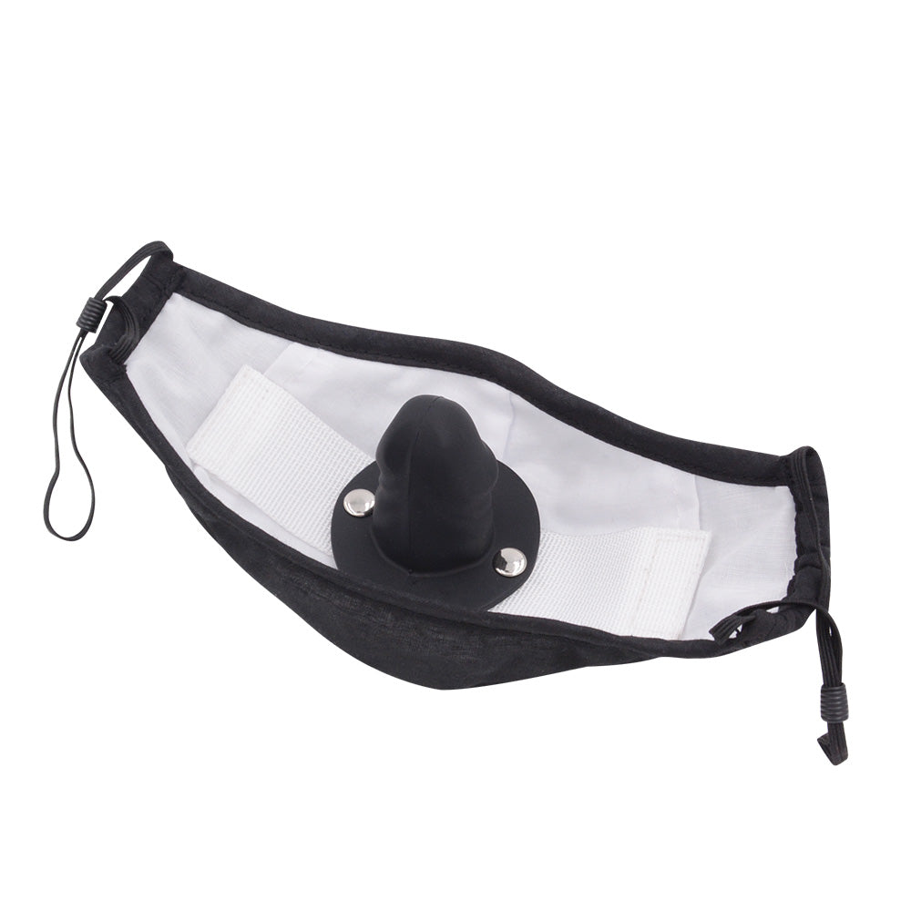 Black Discreet Mask Dildo Gag