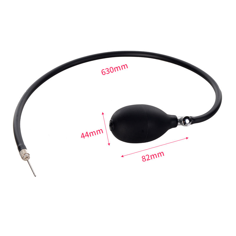 Black Inflatable Built In Steel Ball Swing Butt Plug