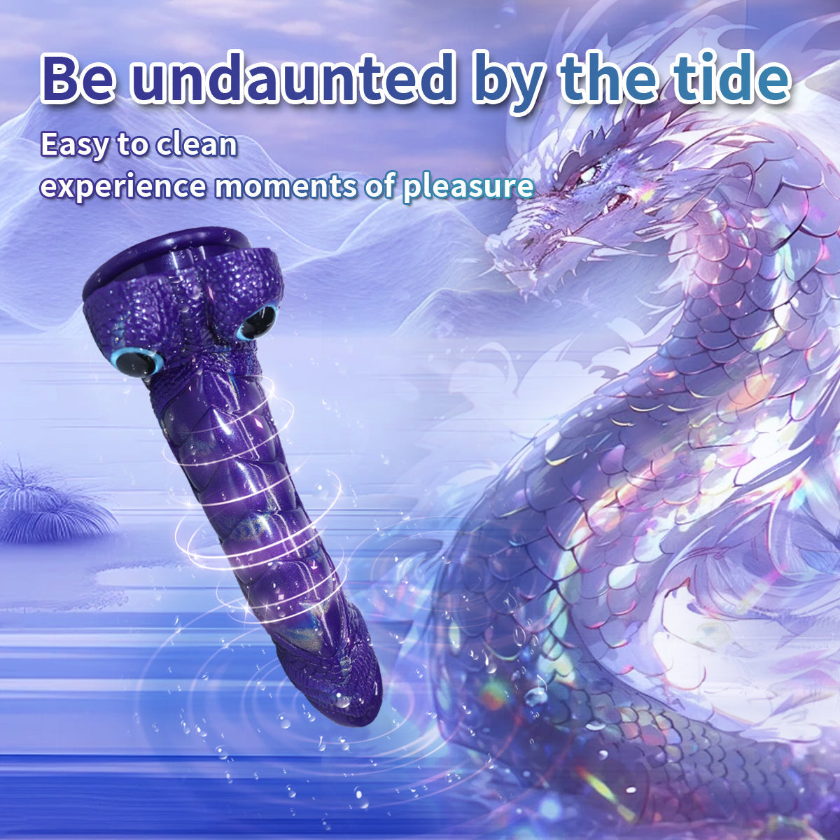 9 Inch Purple Bullet Vibrator Dragon Dildo