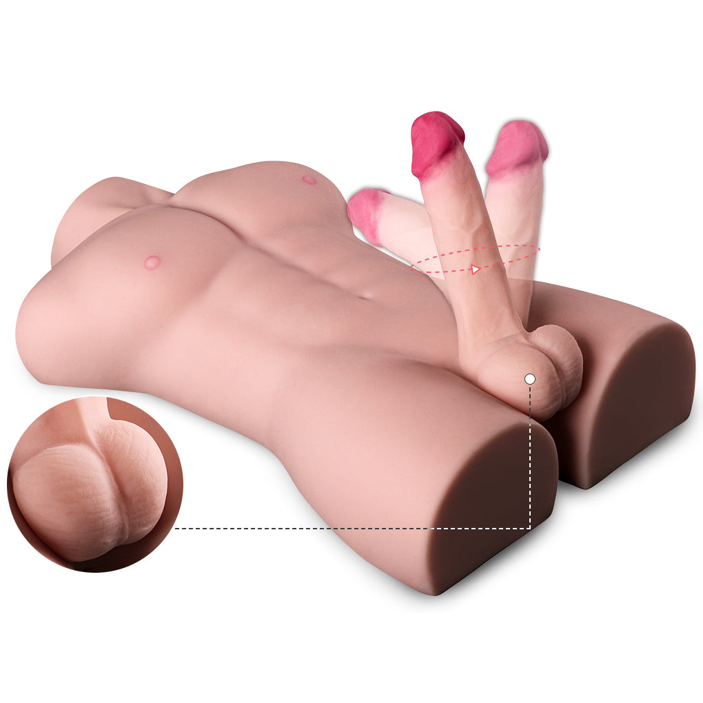 Strong Male Half Torso Dildo Sex Doll
