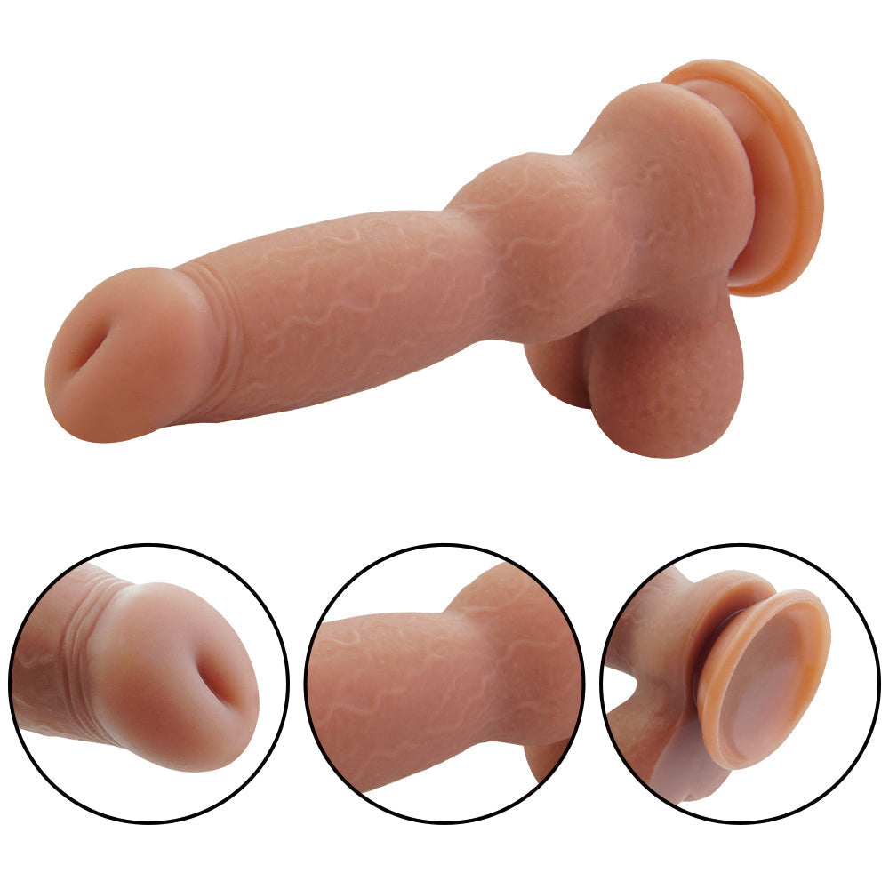 8 Inch Silicone Fantasy Dog Strap On Dildo