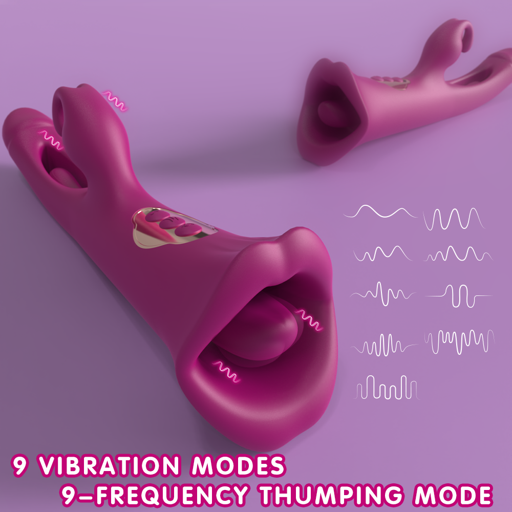 Adult Squirt Toys Tongue Rabbit Vibrator