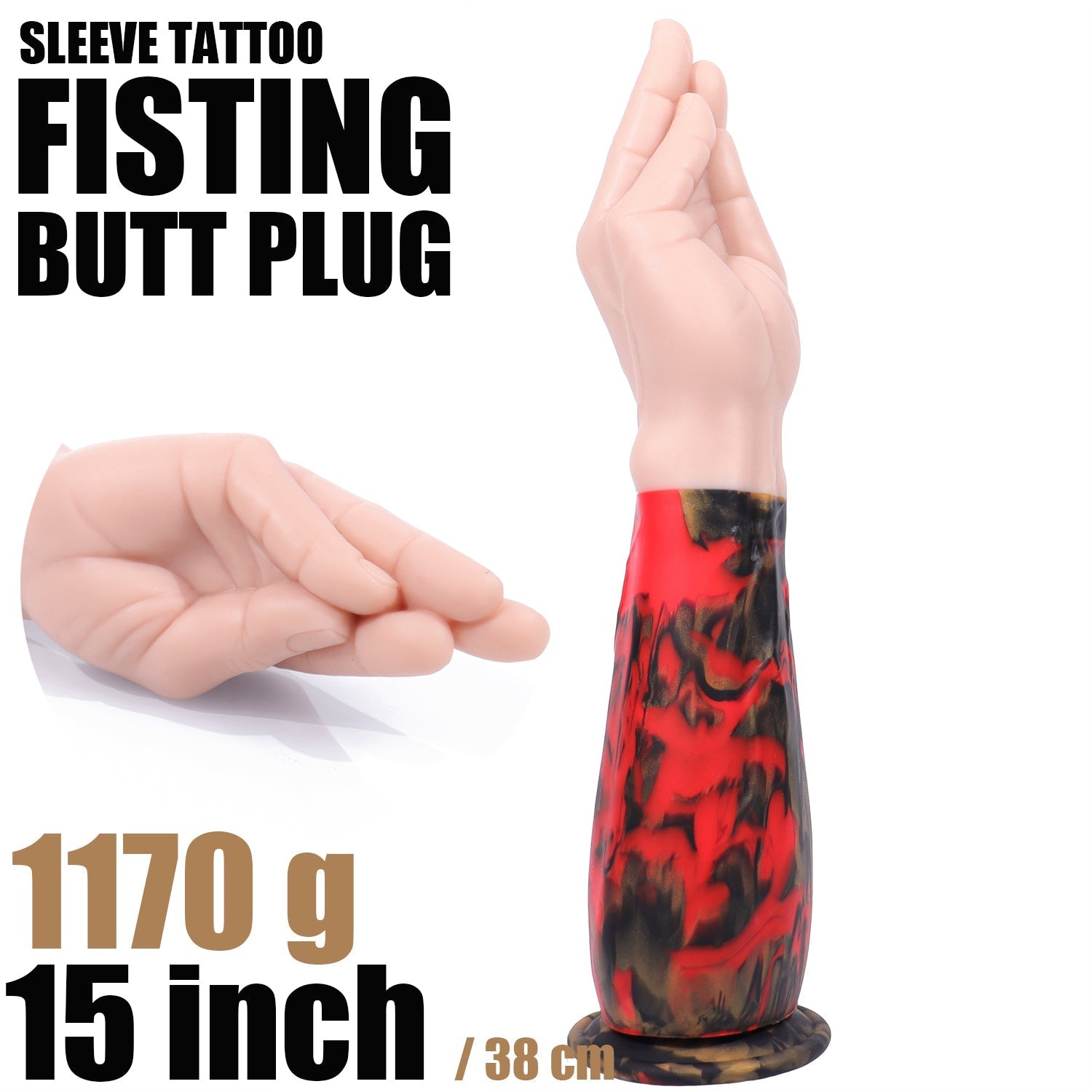 15 Inch Long Big Hand Fist Anal Dildo