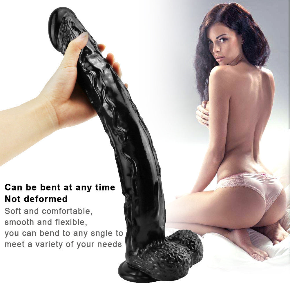 Black Mamba Dildo Realistic Extra Long 16 Inch