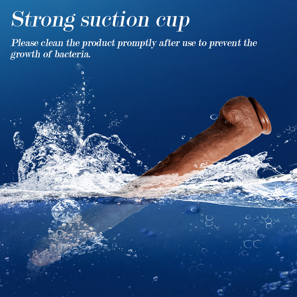 Extra Large Dildo Brown Realistic 20 Inch