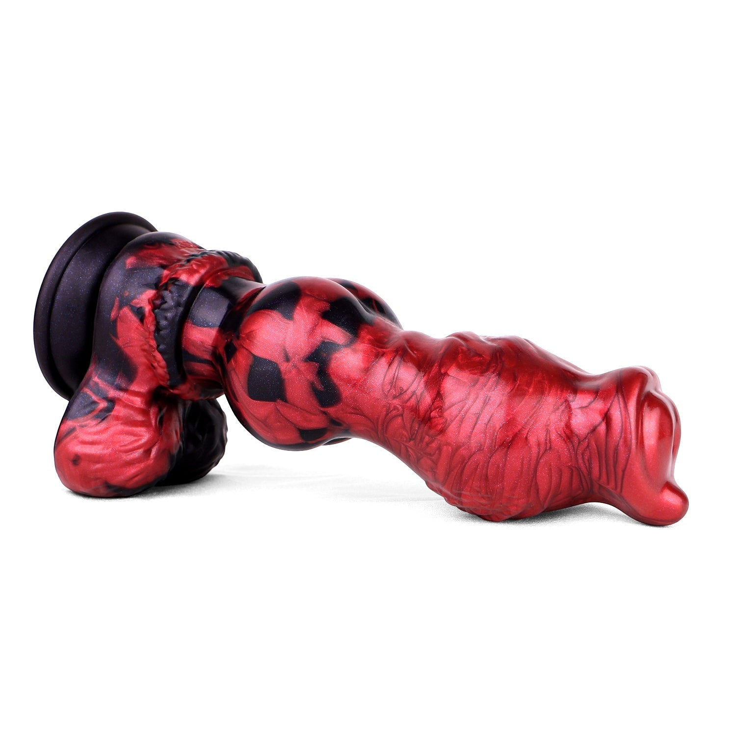 9 Inch Red Monster Dog Knot Dildo