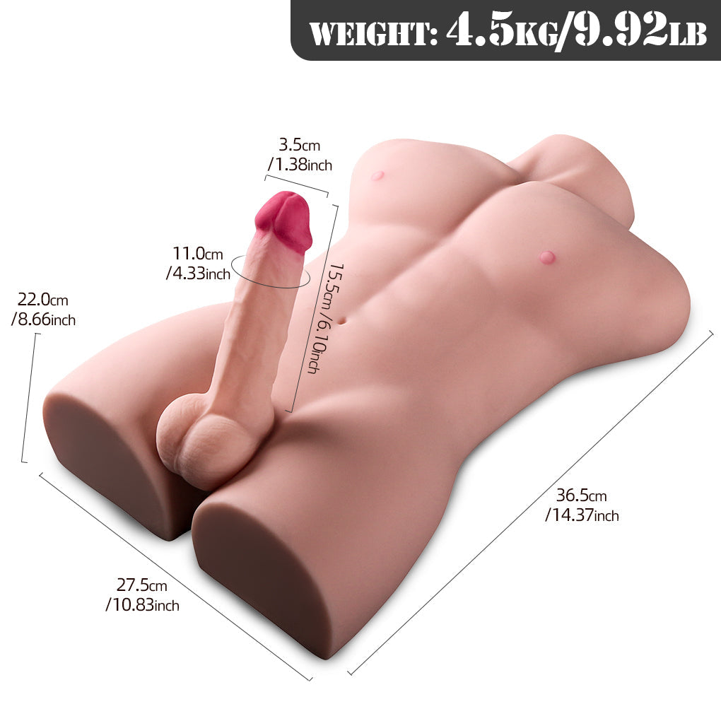 Strong Male Half Torso Dildo Sex Doll