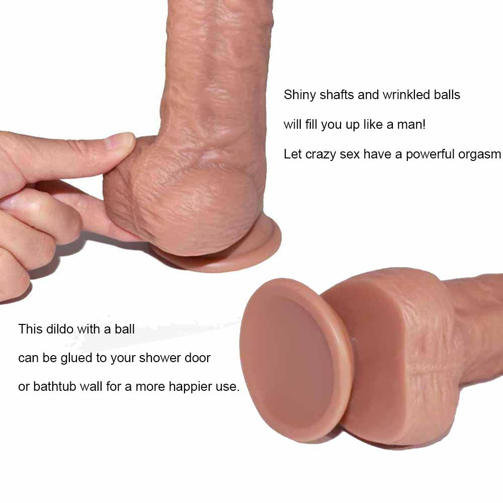 Realistic Thick Silicone 8 Inch Dildo
