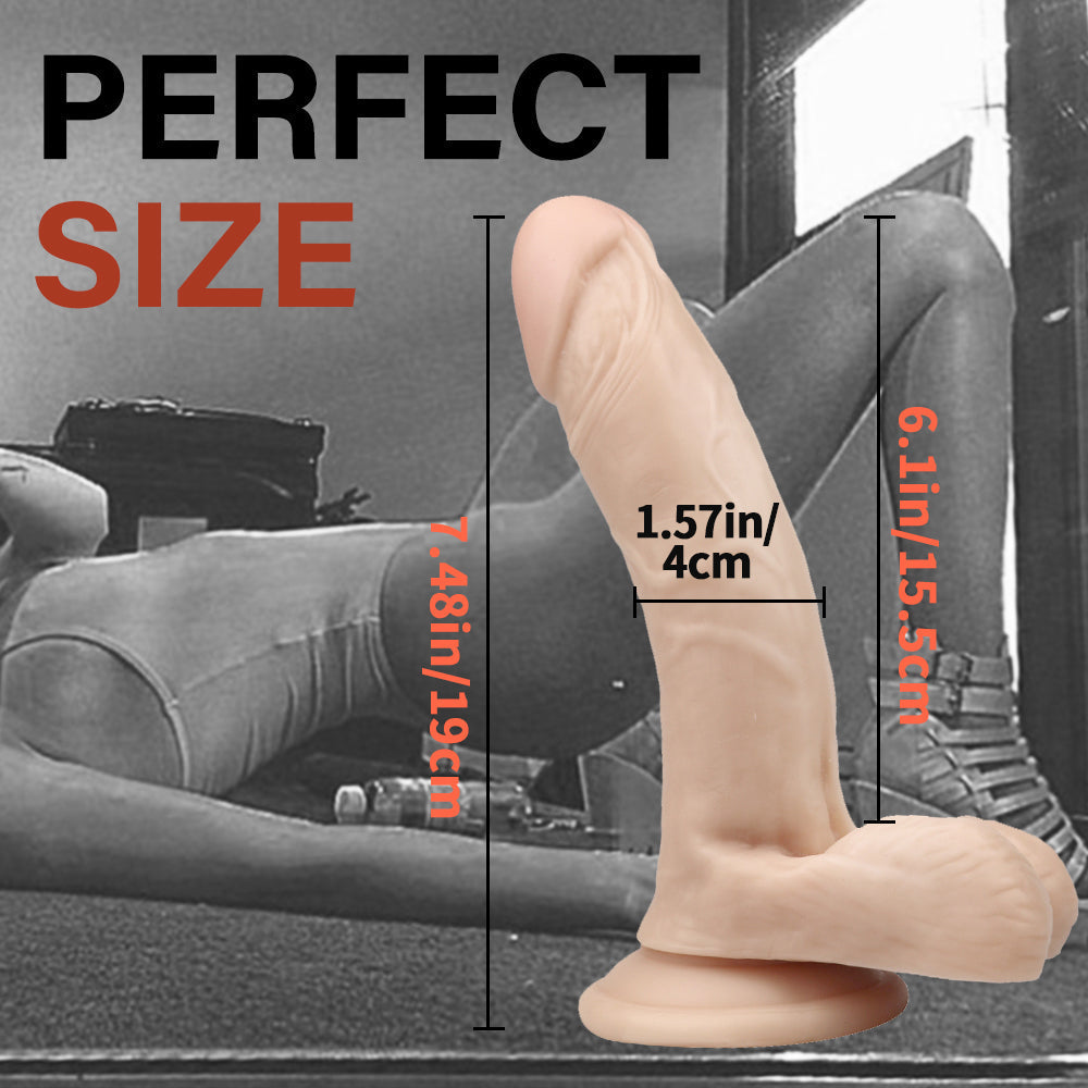 7 Inch White Male Penis Realistic Dildo