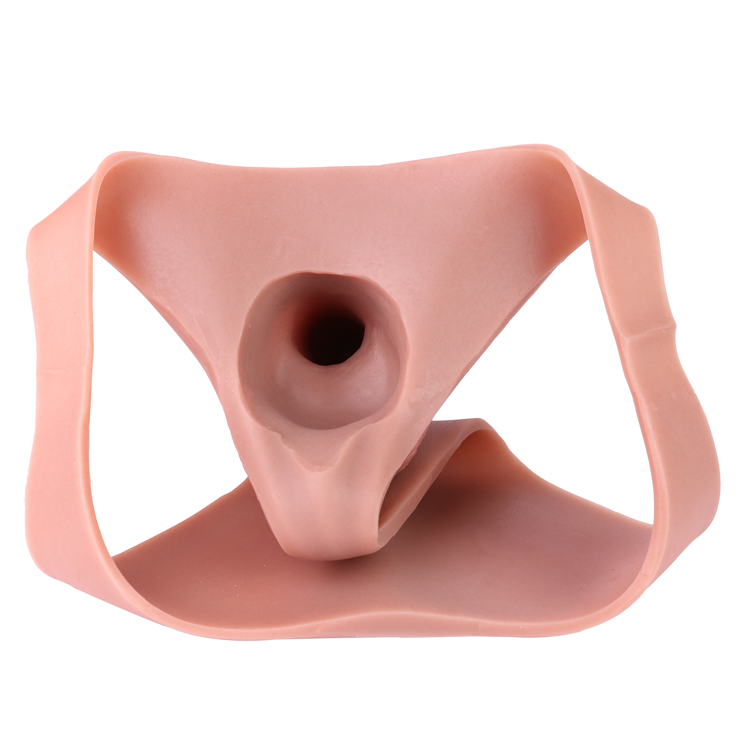 8 Inch Silicone Hollow Triangle Straps Dildo Pants