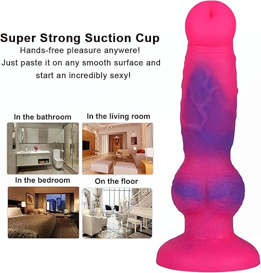 Pink Silicone Dog Knot Anal Dildo