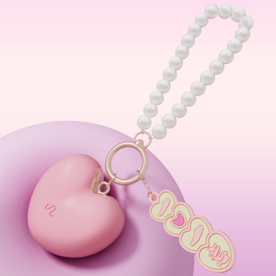 Pink Cute Pendant Discreet Clitoris Vibrator