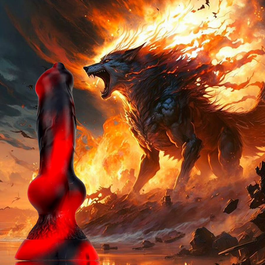 7 Inch Silicone Knot Hellhound Dildo