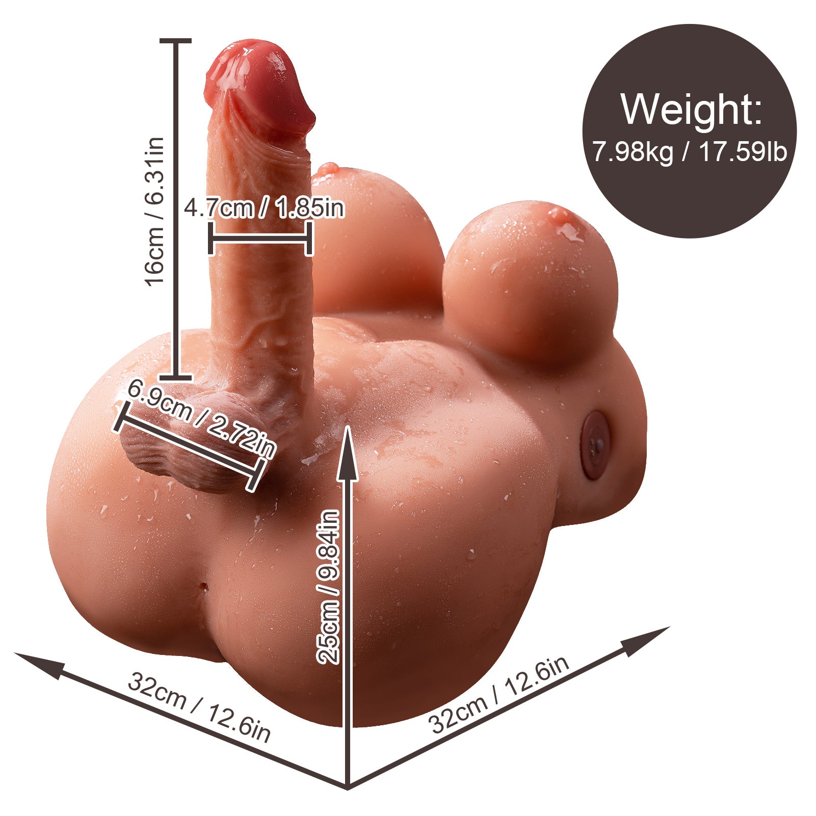 Automatic Thrusting Shemale Sex Doll Torso