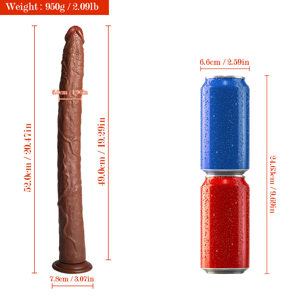 20 Inch Dildo Brown Super Long Anal Toy