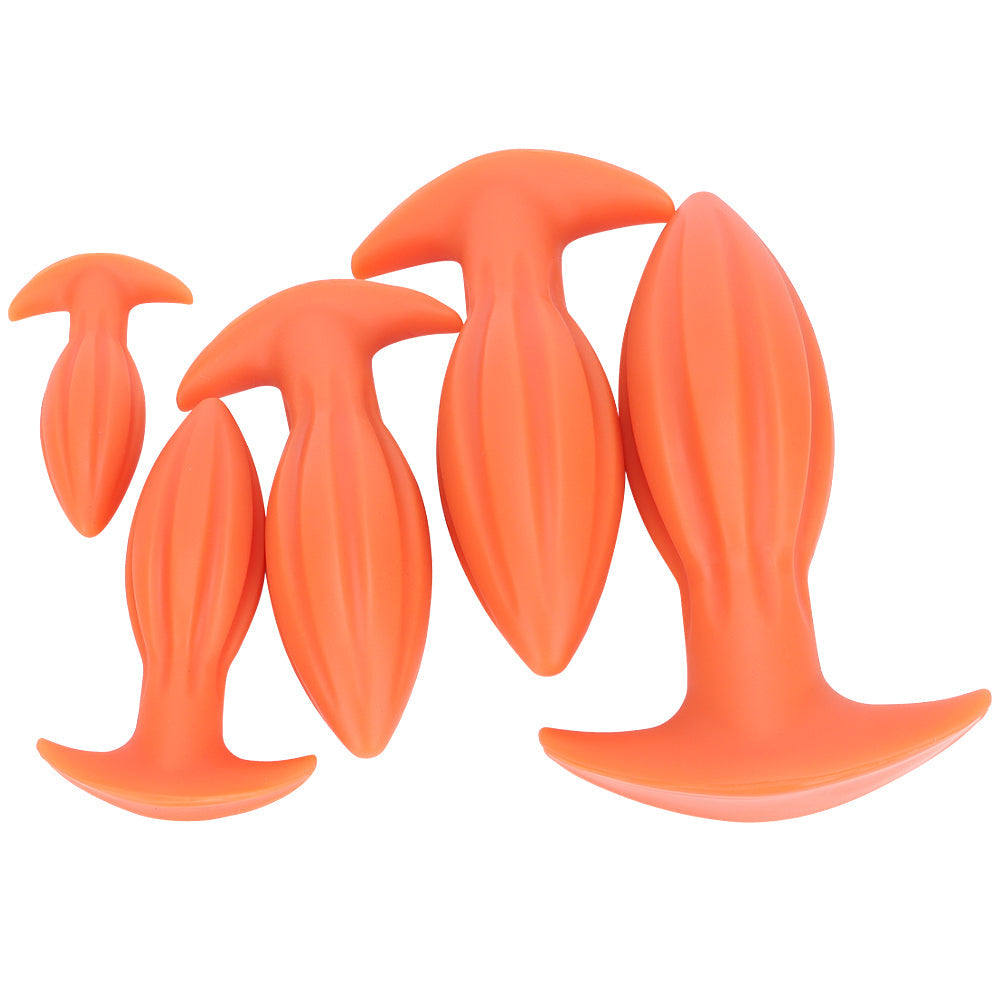 Elliptical Conical Silicone Giant Butt Plug Kit