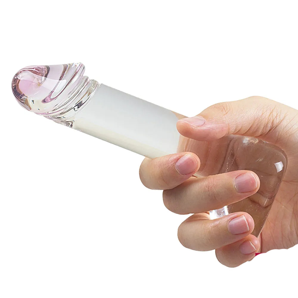 6 Inch Clear Small Glass Dildo