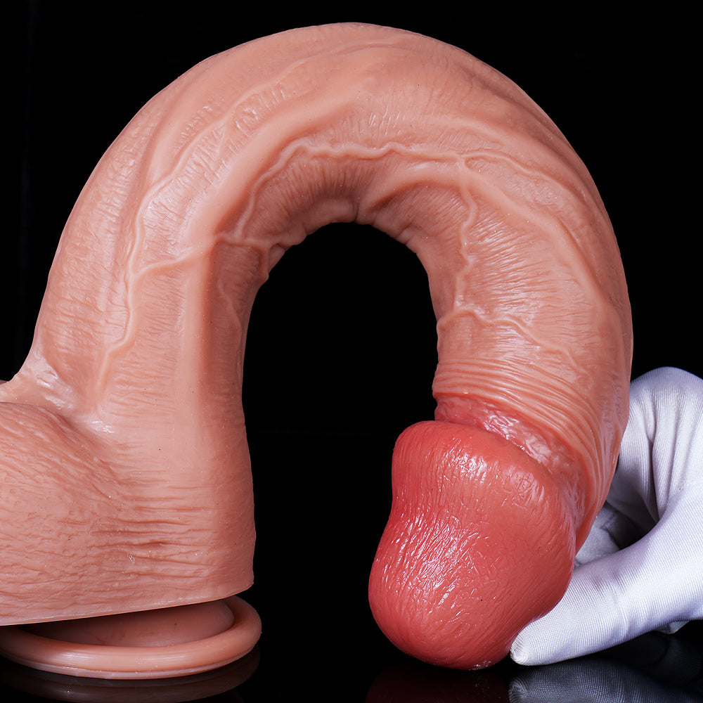 14 Inch Realistic Dual Density Silicone Giant Dildo