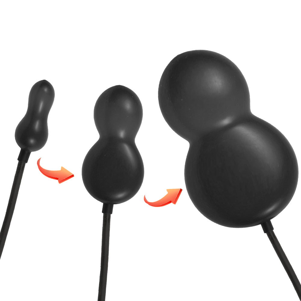 Double Anus Beads Inflatable Butt Plug