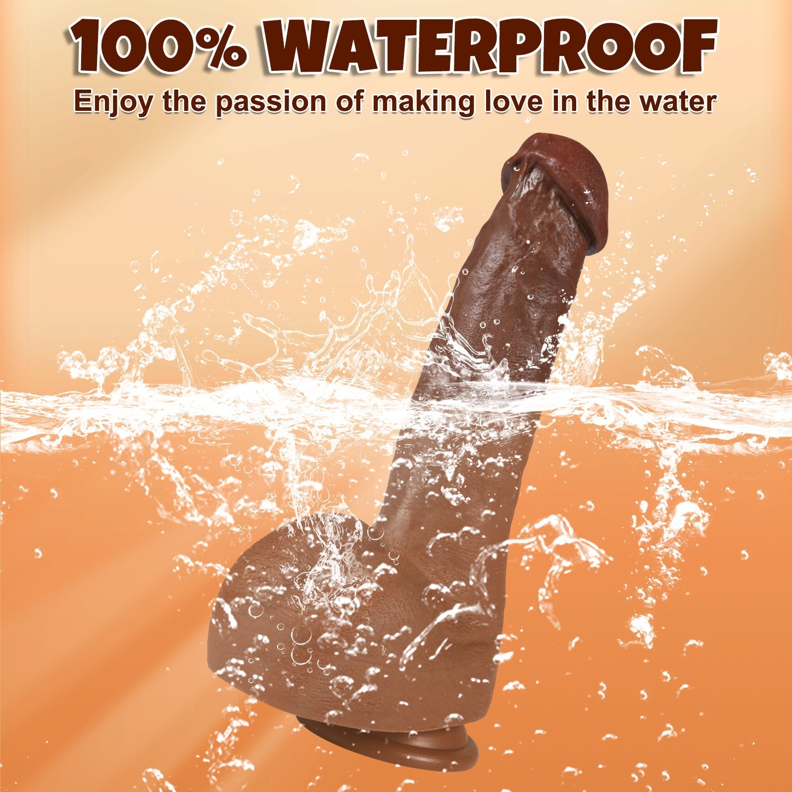 Brown Realistic 11 Inch Big Dildo