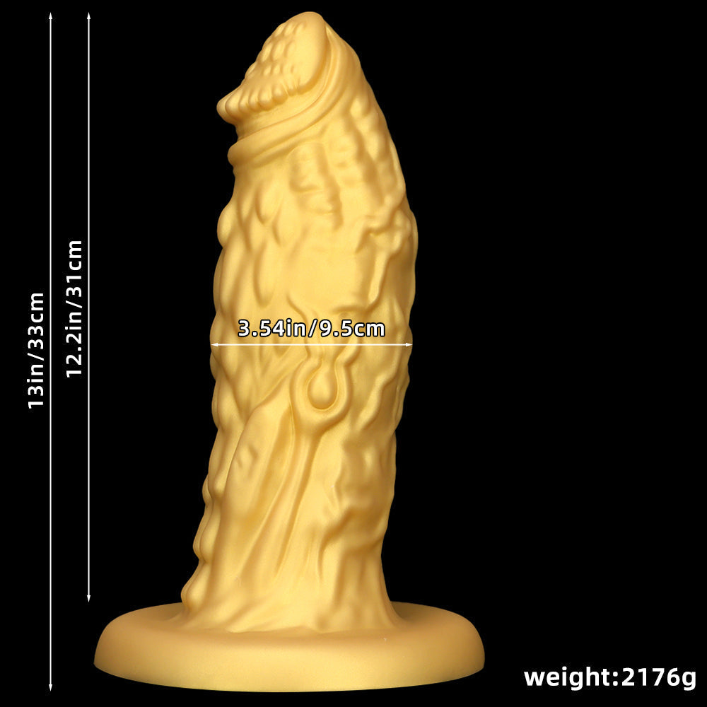 Gros Dildo Gold  13 Inch Dragon Silicone