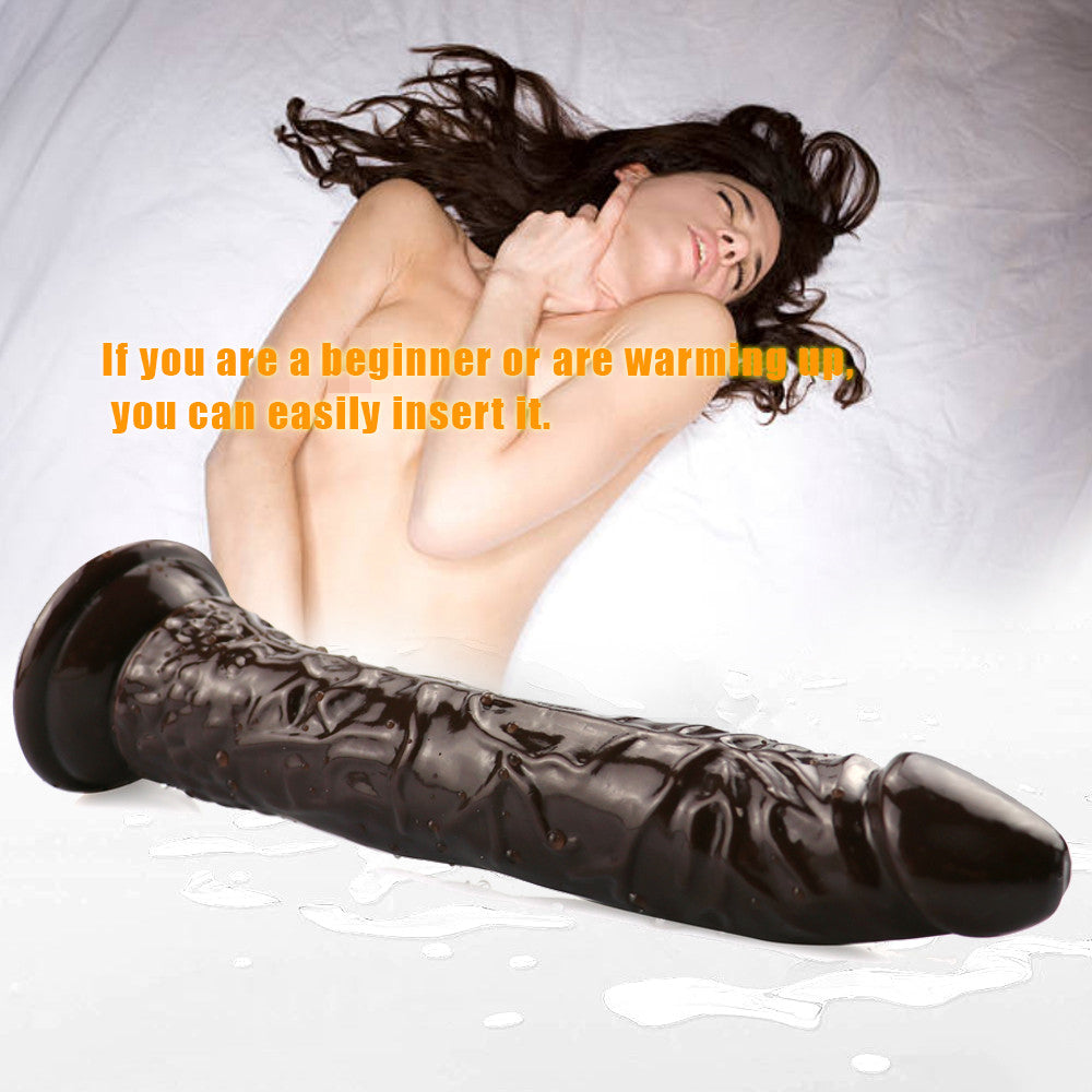 8 Inch Slim Beginner Anal Brown Dildo
