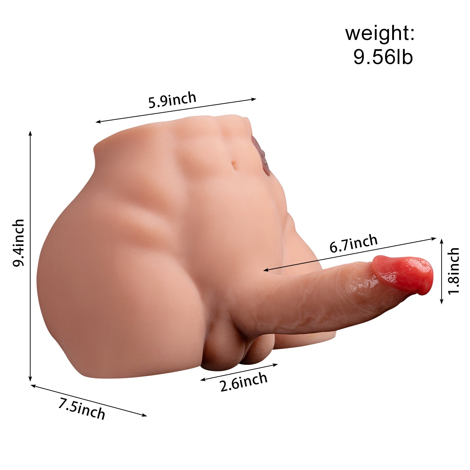Male Lower Body Torso Thrusts Sex Doll