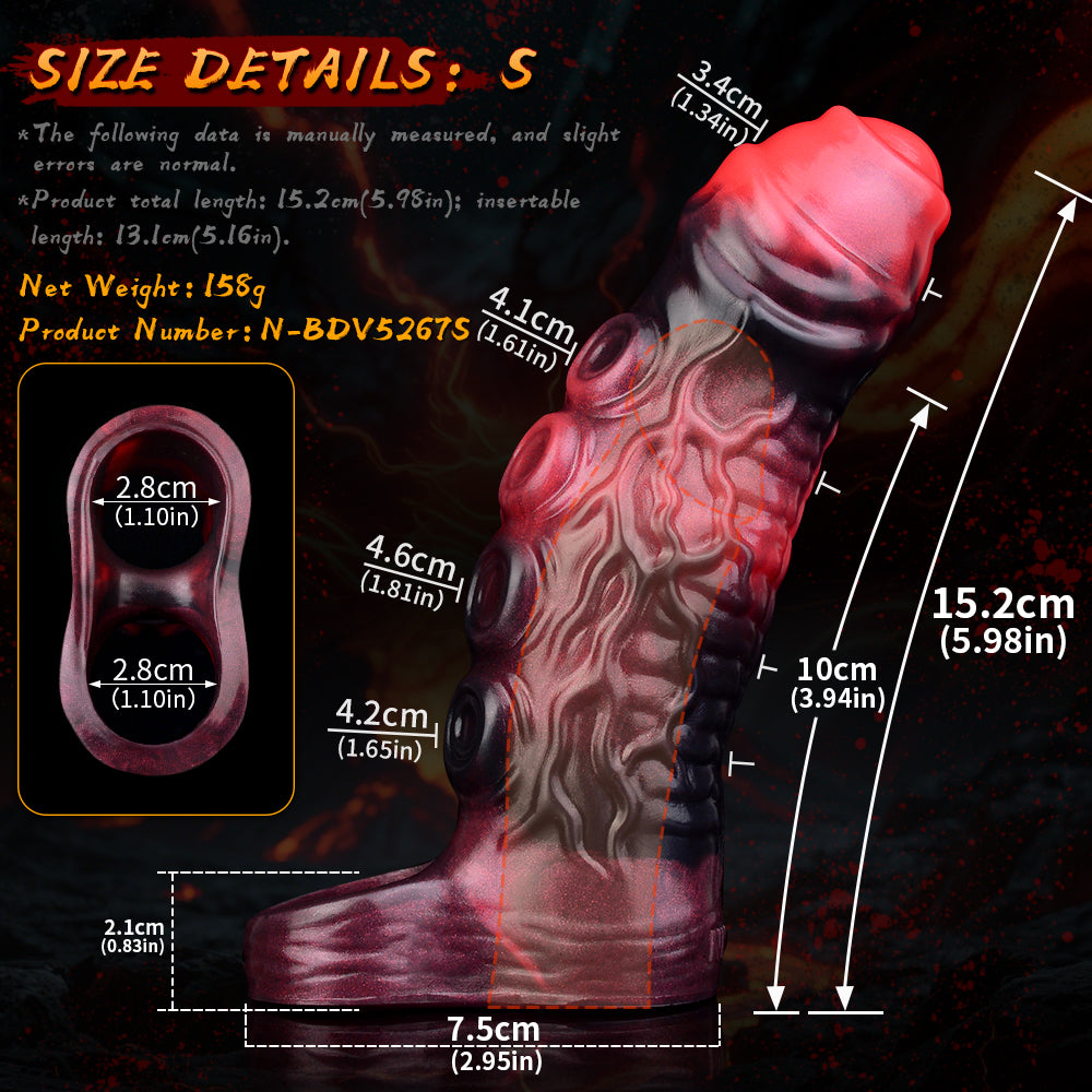 Silicone Monster Tentacle Vibrating Penis Sleeve