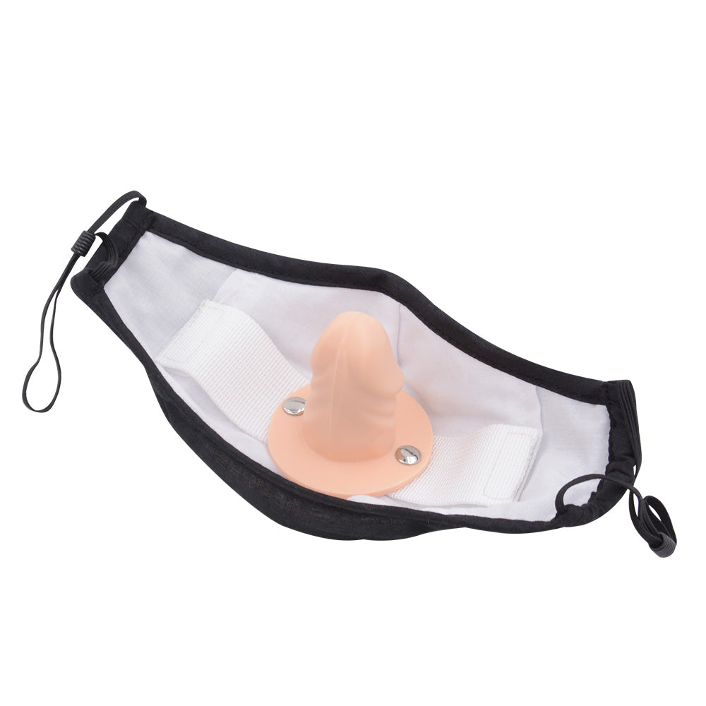 Black Discreet Mask Dildo Gag