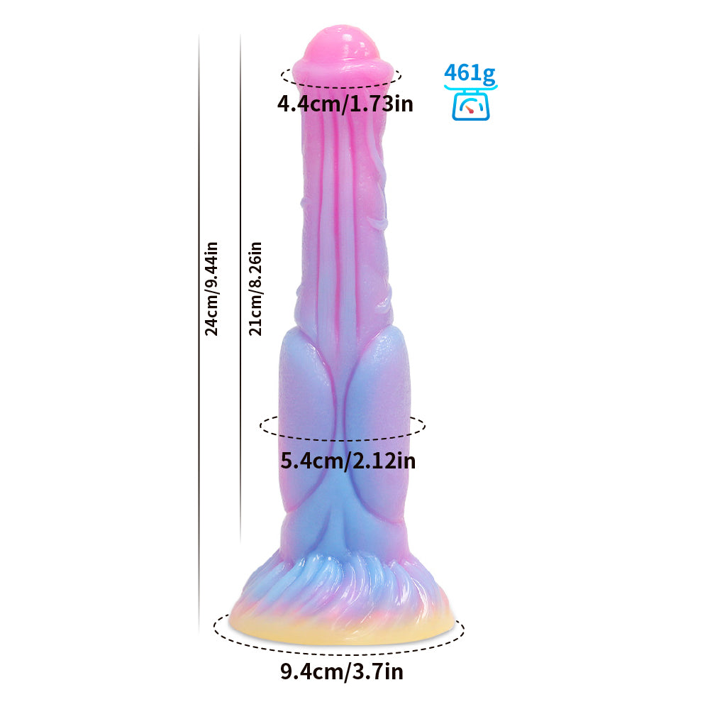 9 Inch Glowing Silicone Horse Dildo