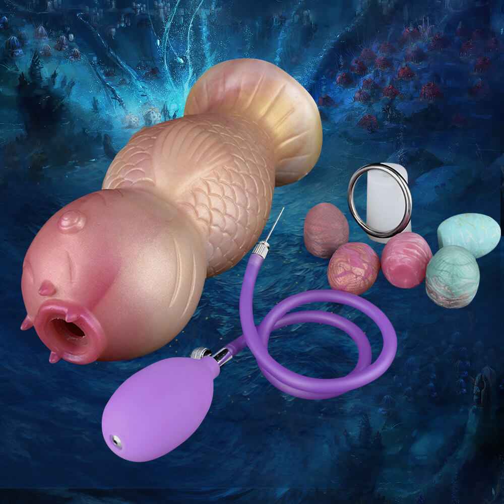 Blue Fantasy Carp Creature Ovipositor Toy