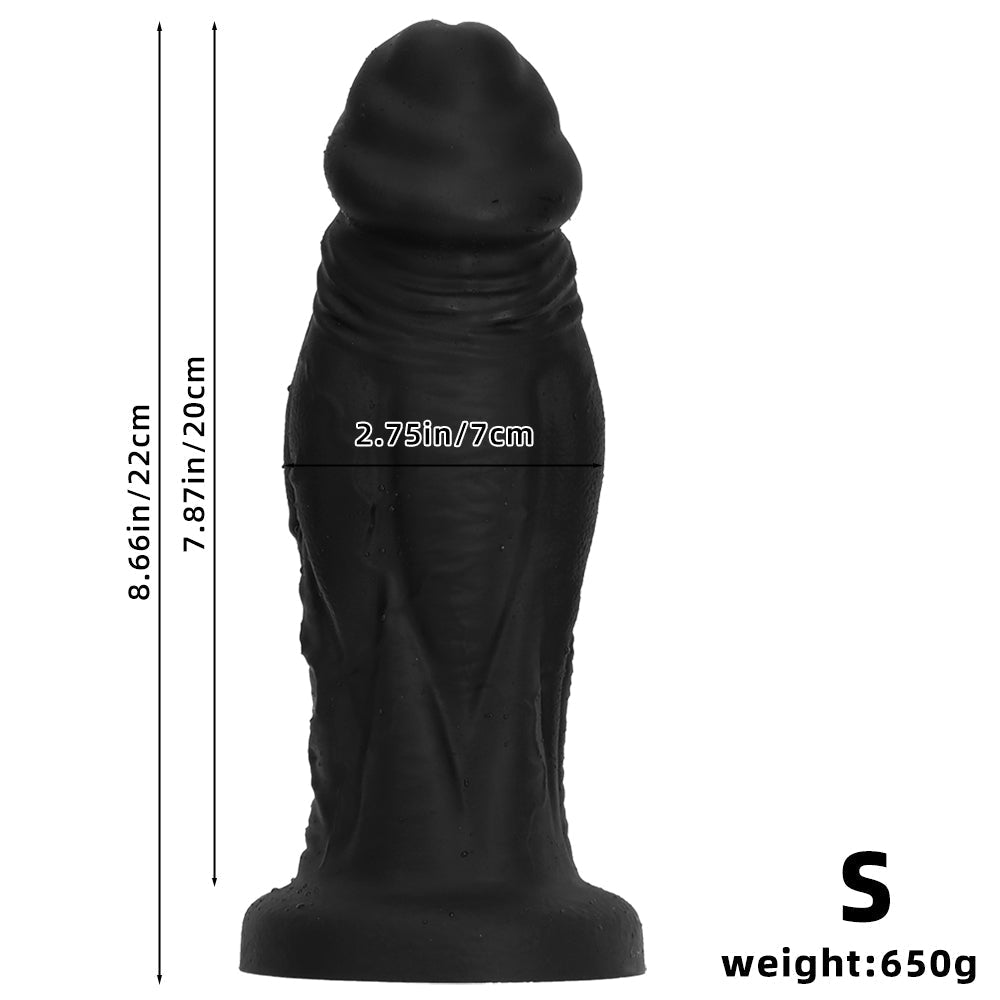 Mega Dildo Black 3 Inch Thick