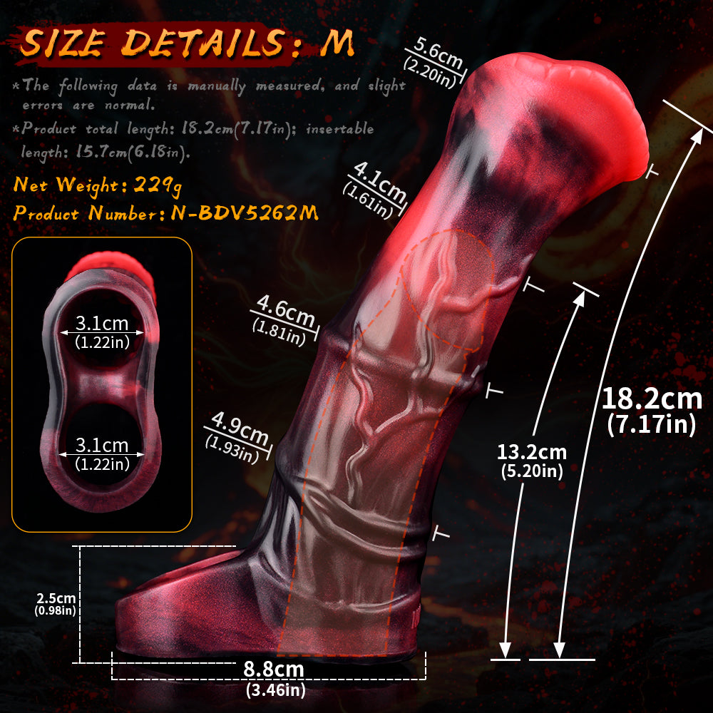 7 Inch Fantasy Vibrating Horse Cock Sleeve