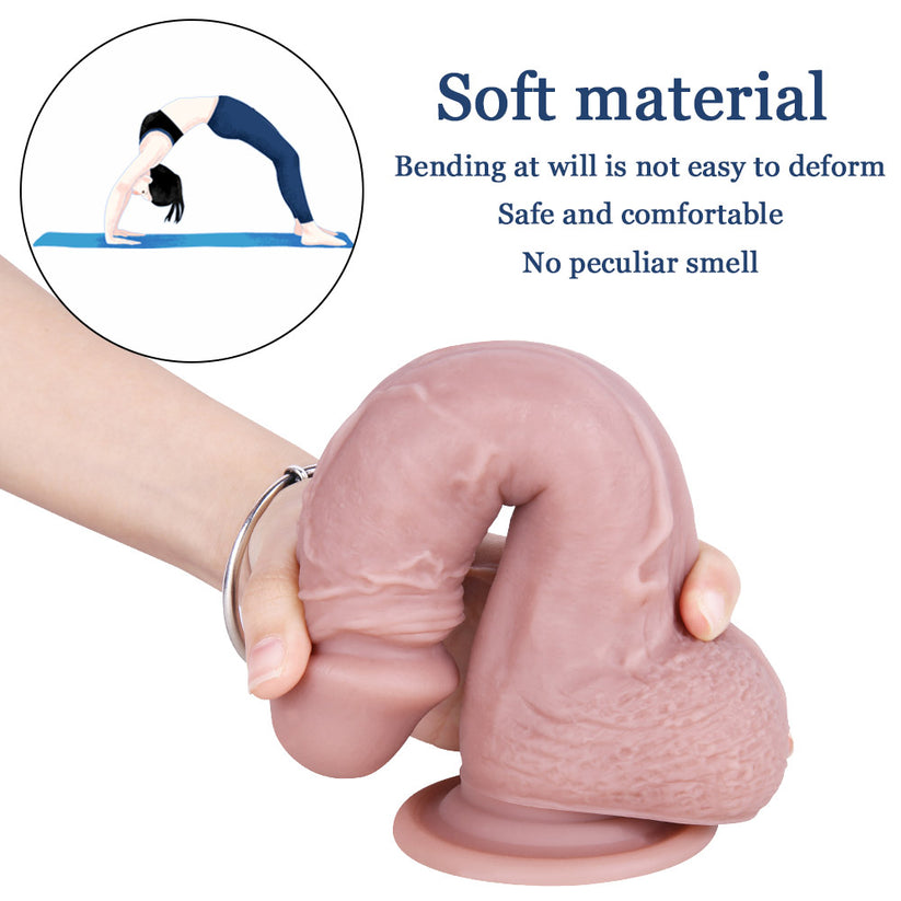 8 Inch Textured Silicone Realistic Dildo