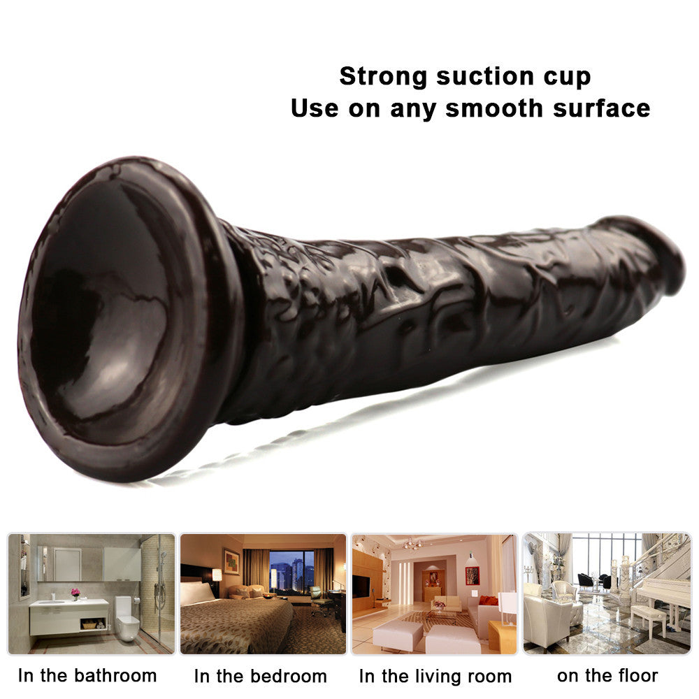 8 Inch Slim Beginner Anal Brown Dildo