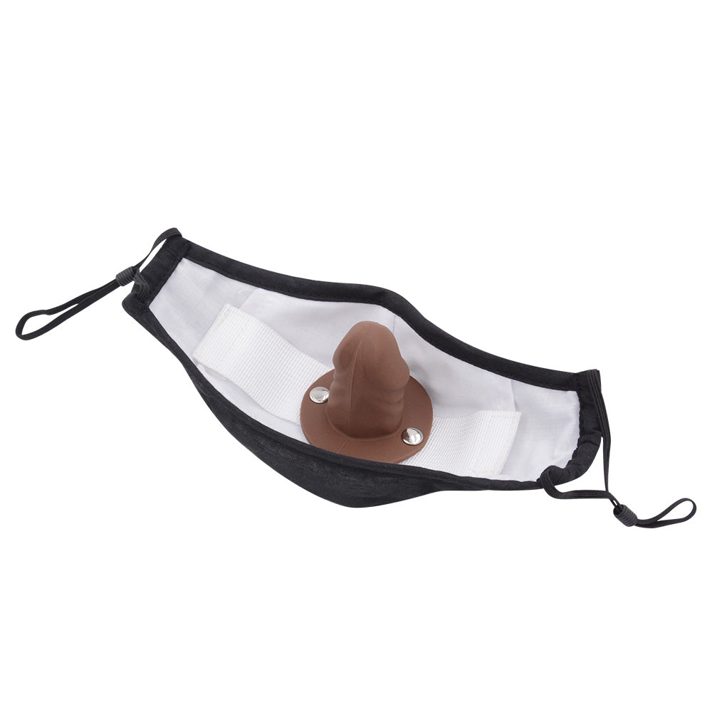 Black Discreet Mask Dildo Gag
