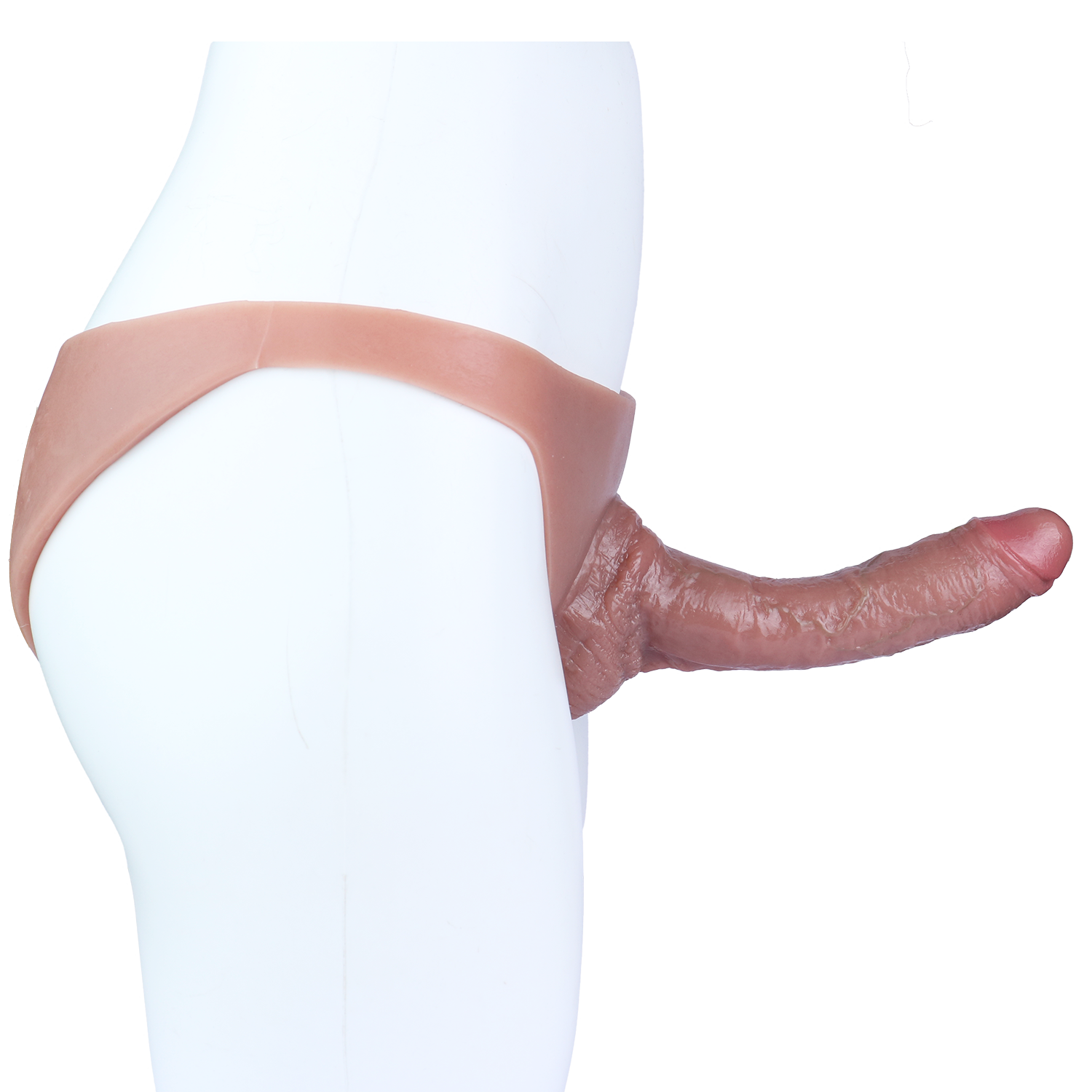 8 Inch Triangle Realistic Thick Dildo Pants