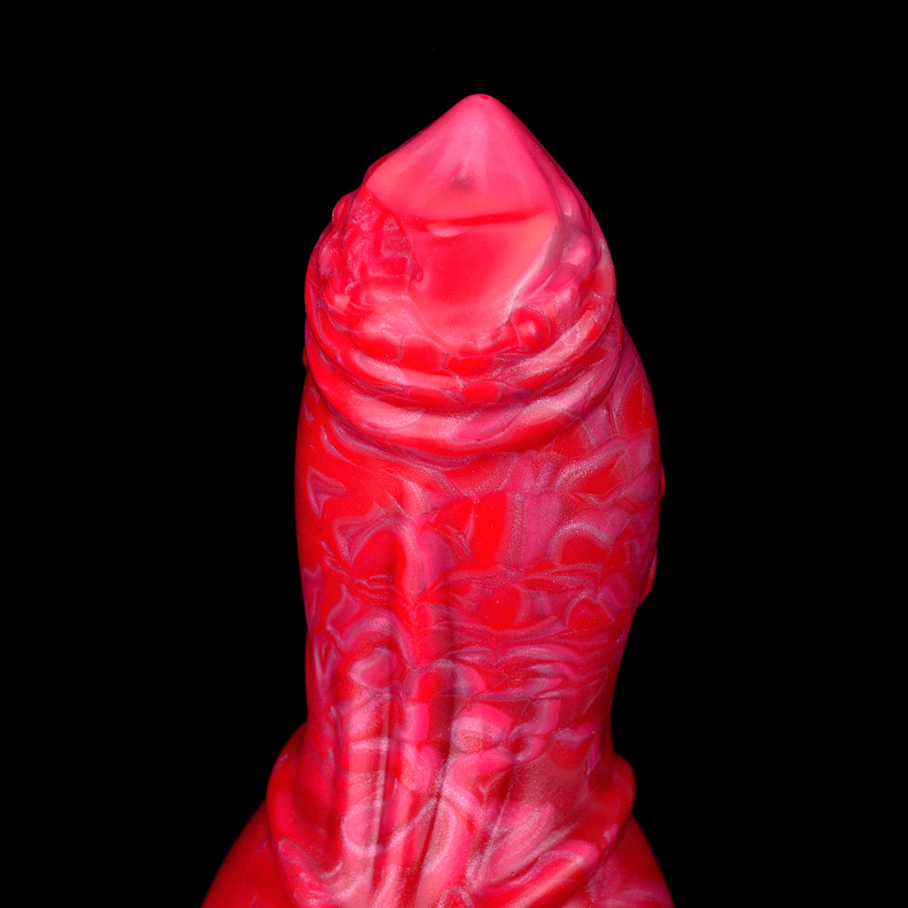 7 Inch Red Fantasy Knot Dog Dildo