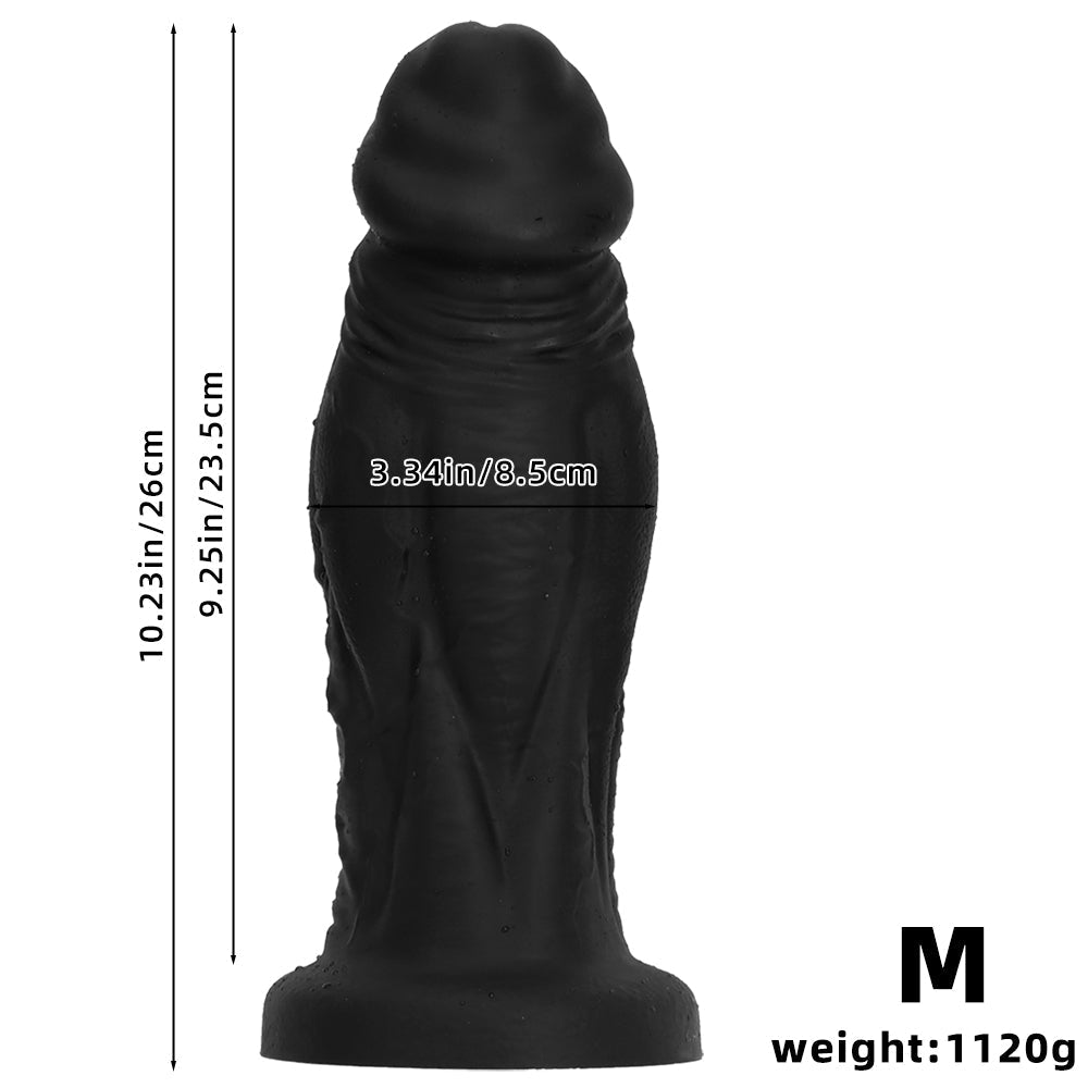 Mega Dildo Black 3 Inch Thick