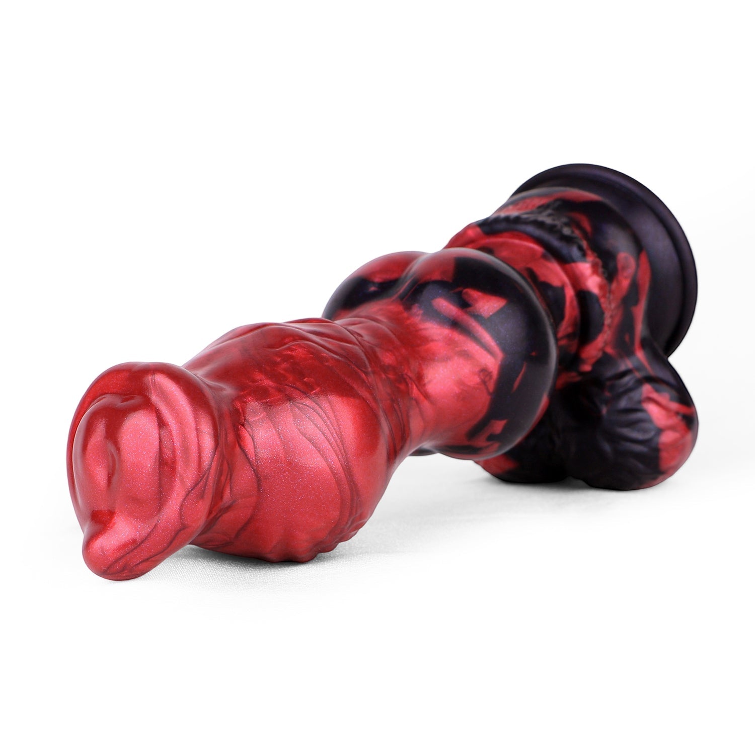 9 Inch Red Monster Dog Knot Dildo