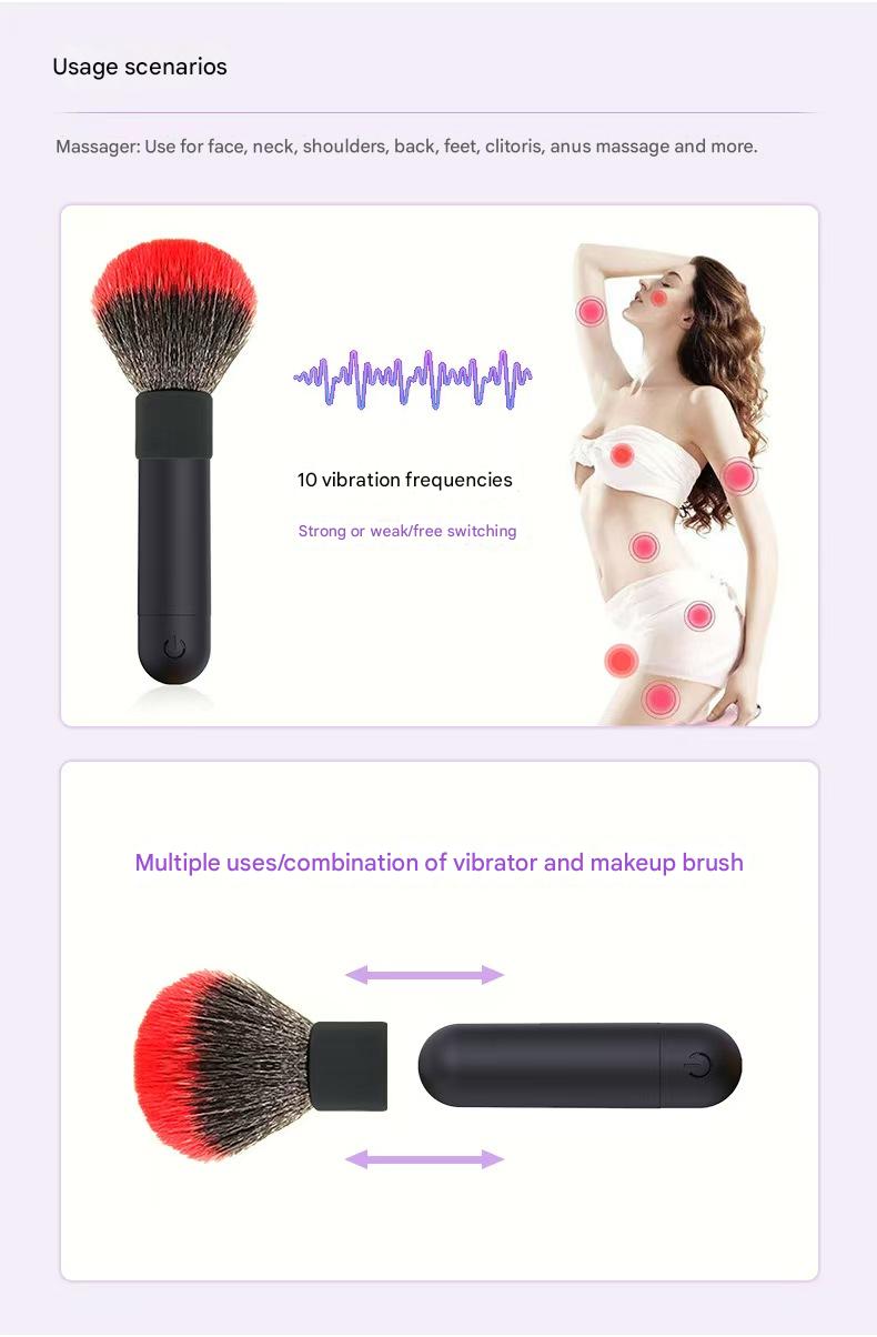 Bullet Sex Toy Multifunctional Makeup Brush Bullet Vibrator
