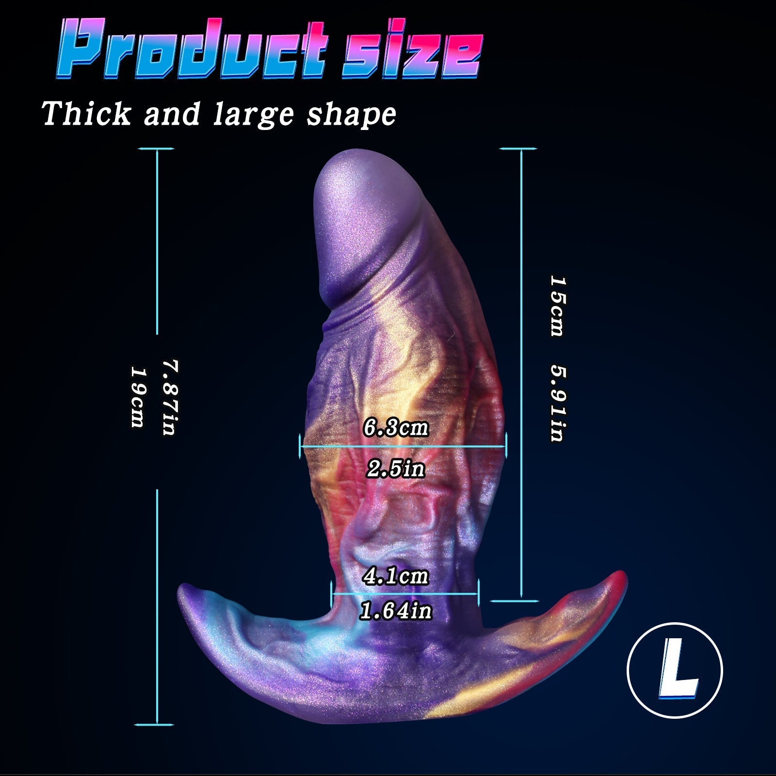 Realistic Silicone Penis Huge Butt Plug Set