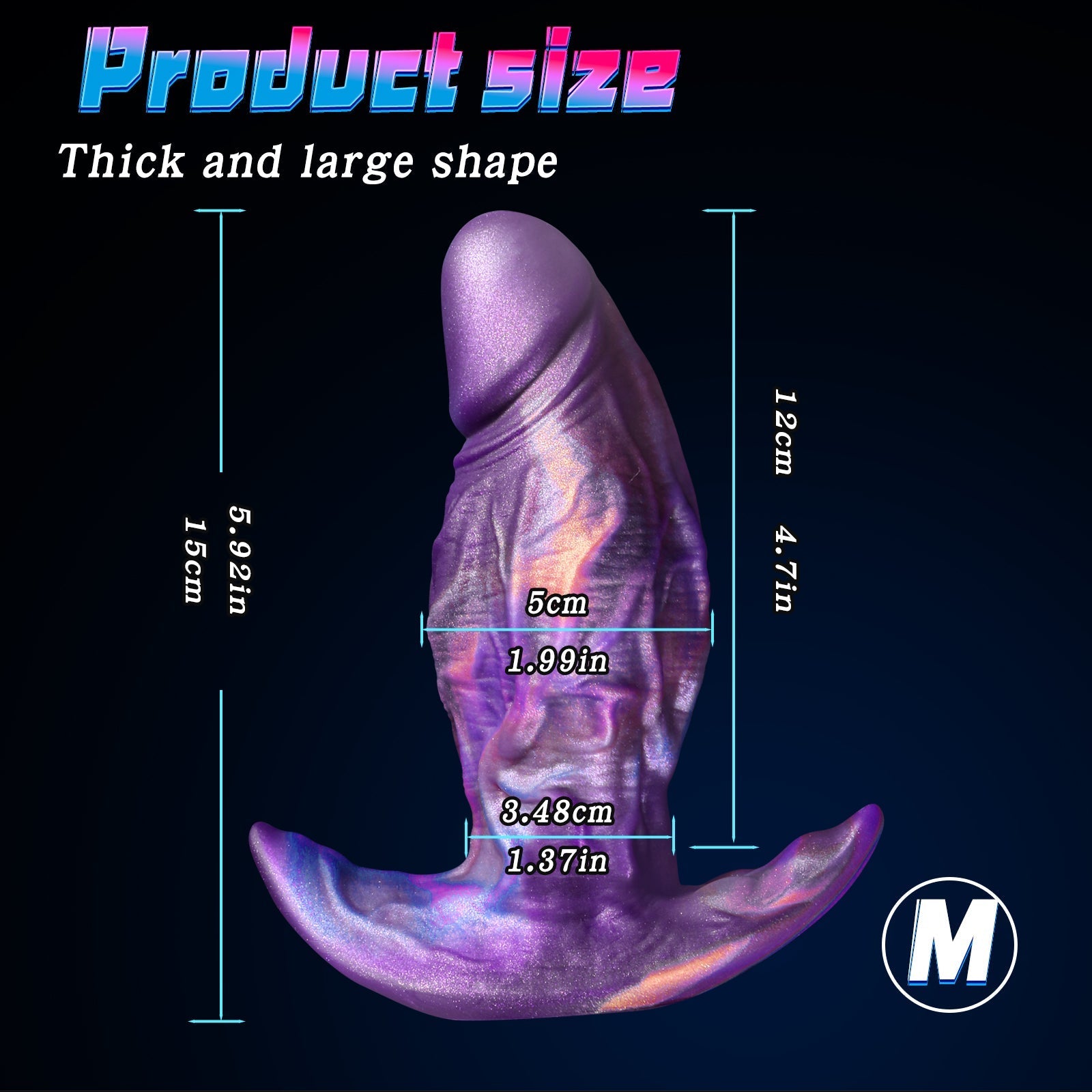 Realistic Silicone Penis Huge Butt Plug Set