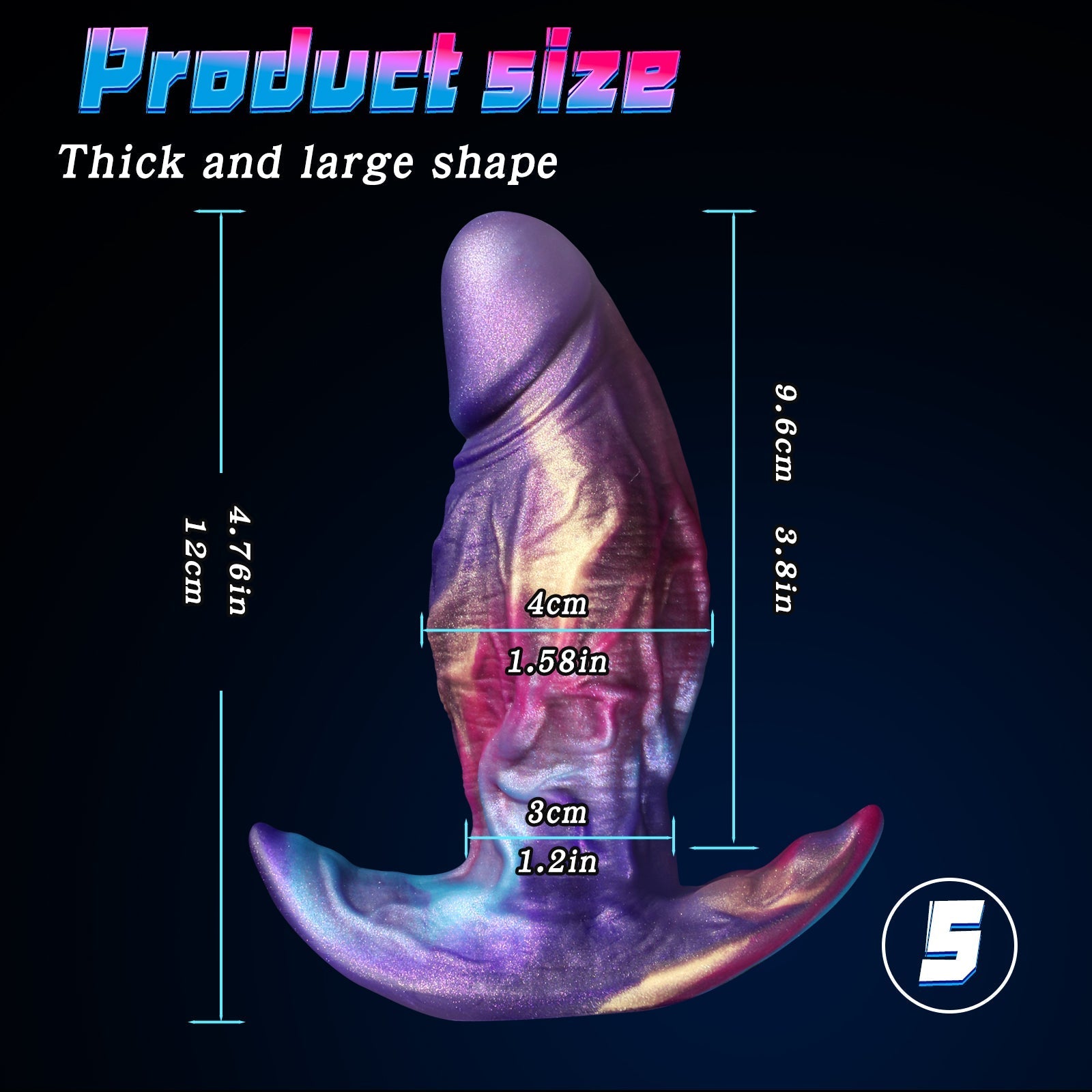 Realistic Silicone Penis Huge Butt Plug Set