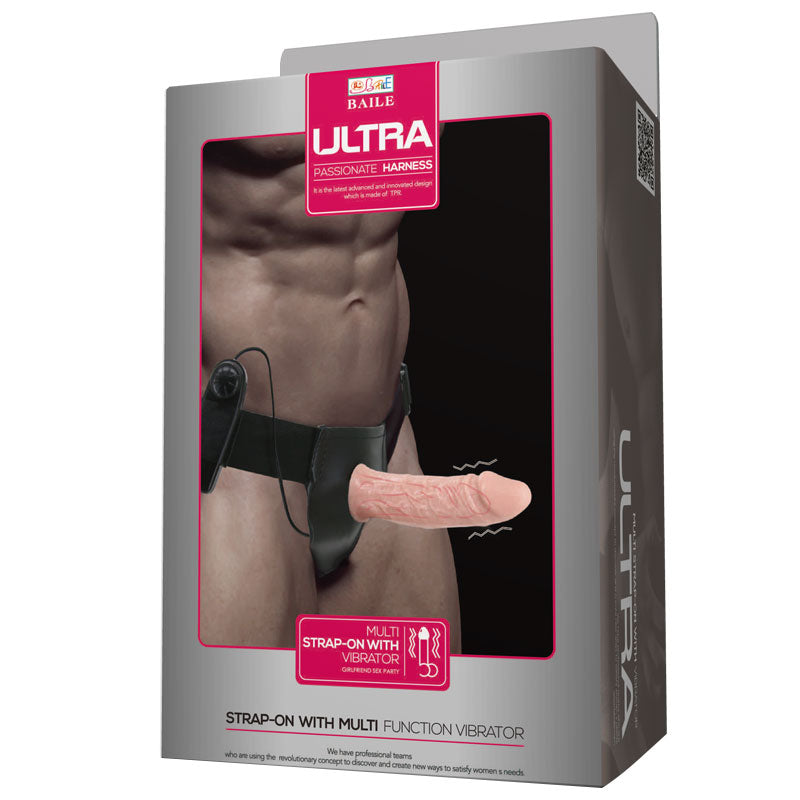 6 Inch Realistic Remote Control Hollow Vibrating Strap On