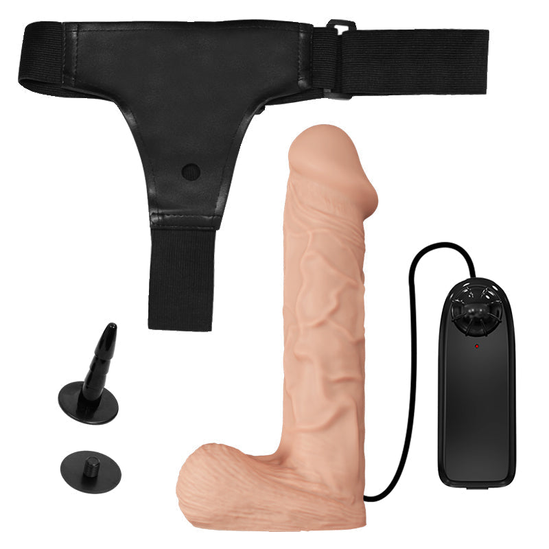 Vac U Lock Dildo Realistic Vibrating Strap On