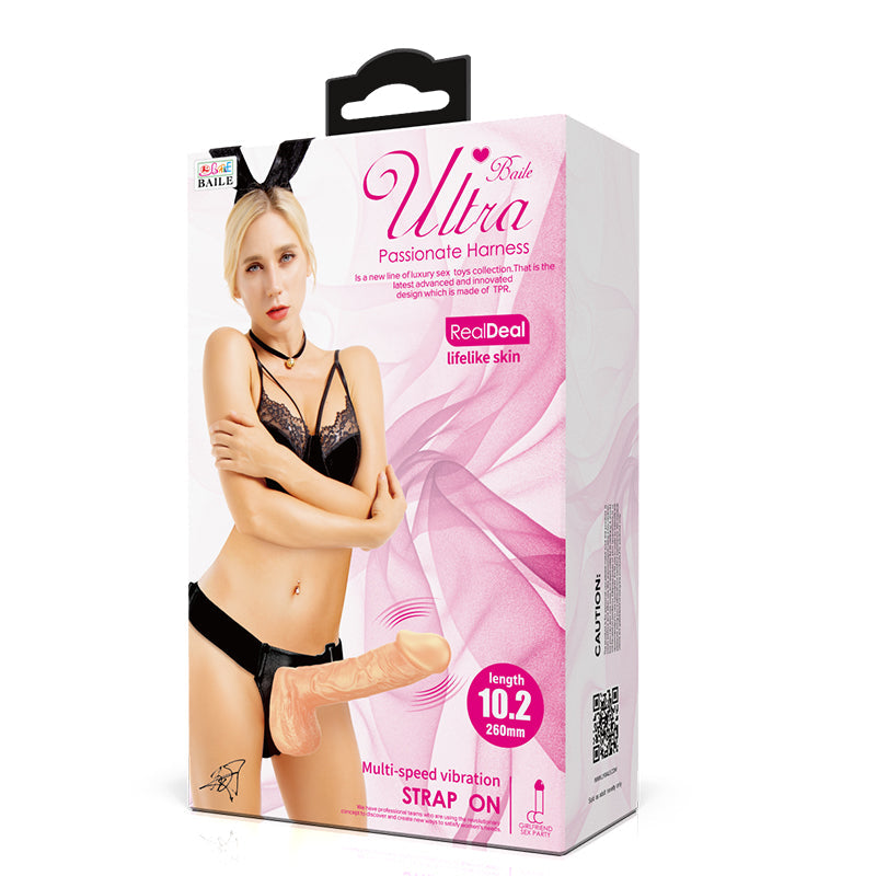 Vac U Lock Dildo Realistic Vibrating Strap On