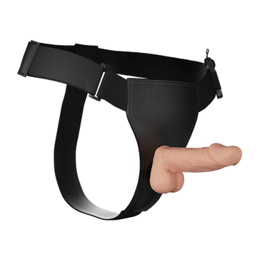 Wearable Vac-U-Lock Vibrating Strap On Dildo