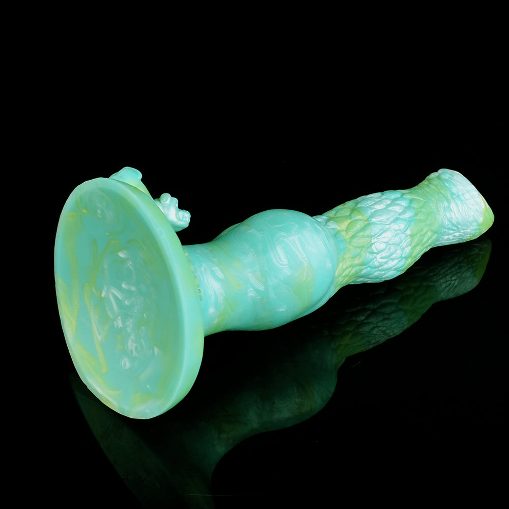 Dog Knot Dildo Green Fantasy 8 Inch